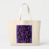 Sac fourre-tout avec éléphant violet (Devant)