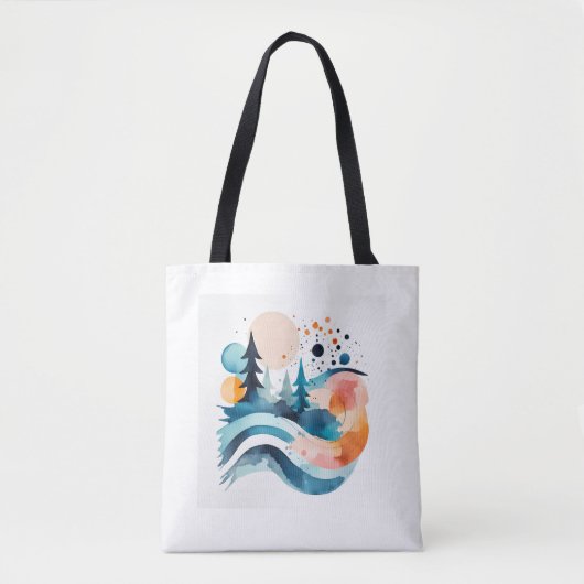 Sac fourre-tout avec image paysage (Devant)