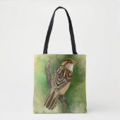 Sac fourre-tout avec joli oiseau (Devant)