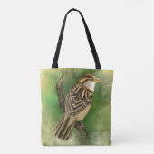 Sac fourre-tout avec joli oiseau (Dos)