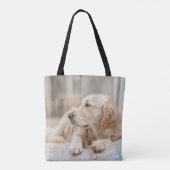 Sac fourre-tout avec le golden retriever (Dos)