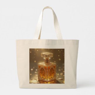 sac fourre-tout avec magnifique bouteille de parfu