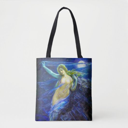 Sac fourre-tout avec peinture Vintage à l'huile (Devant)