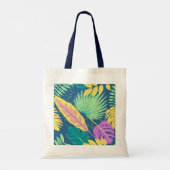 Sac fourre-tout avec poignées de couleur bleue. (Dos)