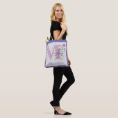 Sac fourre-tout avec première initiale plus nom av (Sur le modèle)