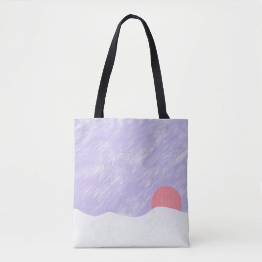 Sac fourre-tout avec scène coucher de soleil (Devant)