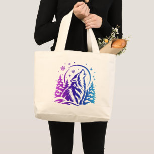 Sac fourre-tout avec un loup