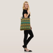 Sac fourre-tout Aztèque d'ethnie verte (Sur le modèle)
