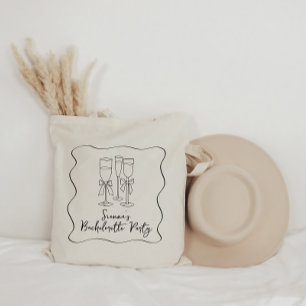 Sac fourre-tout Bachelorette personnalisé Bow en r