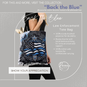 Sac fourre-tout "Back the Blue" pour les forces de