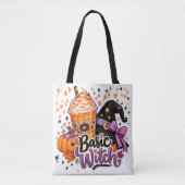 Sac fourre-tout Basic Witch Halloween mignon (Devant)