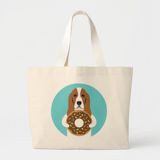 Sac fourre-tout Basset Hound (Devant)