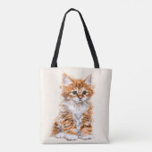 Sac fourre-tout bébé chat - Choisir la couleur (Dos)