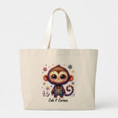 Sac fourre-tout bébé singe mignon  (Dos)
