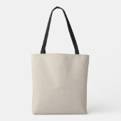 Sac fourre-tout beige uni (Dos)