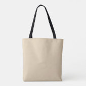 Sac fourre-tout beige uni (Dos)