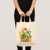 Sac fourre-tout bio avec une délicieuse illustrati (Devant (produit))