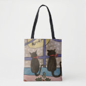 Sac fourre-tout Black Cat Christmas Strap (Devant)