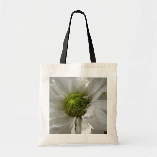 Sac fourre-tout blanc Chrysanthemum (Devant)