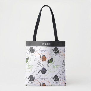 Sac fourre-tout blanc Halloween 'Boo-tifully Tangl