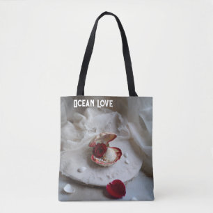 Sac fourre-tout blanc Ocean Love – Seashell & Rose