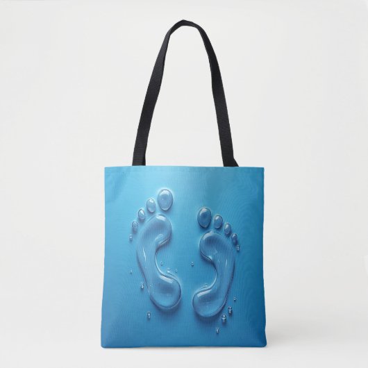 sac fourre-tout bleu 3D (Devant)