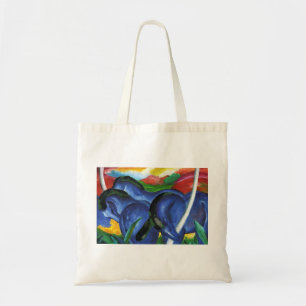 Sac fourre-tout bleu à chevaux de Franz Marc
