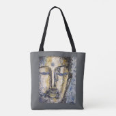 Sac fourre-tout bleu à impression d'art (Dos)
