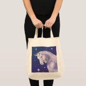 Sac fourre-tout bleu à licorne (Devant (produit))