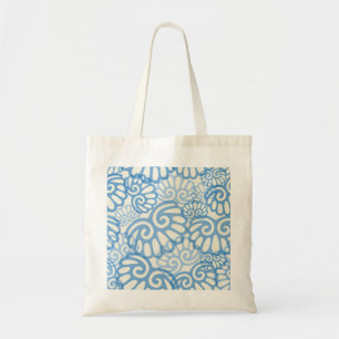 Sac fourre-tout bleu à plage de coquillage d'ét