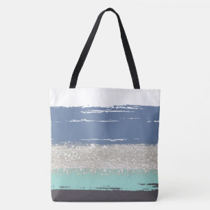 Sac fourre-tout bleu aquarelle