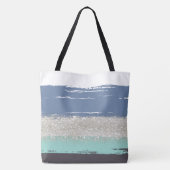 Sac fourre-tout bleu aquarelle (Dos)