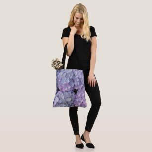 Sac fourre-tout bleu clair et rose Hydrangea