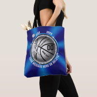 Sac fourre-tout bleu et argenté mignon superbe à