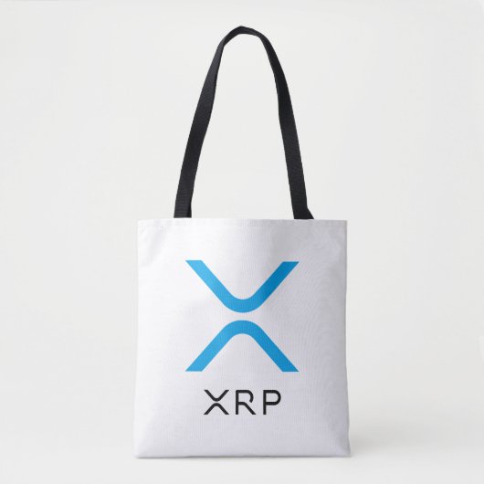 Sac fourre-tout bleu et noir à ondulation de XRP (Devant)