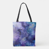sac fourre-tout bleu et violet (Dos)