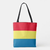 Sac fourre-tout Bleu, Jaune et Rouge (Dos)