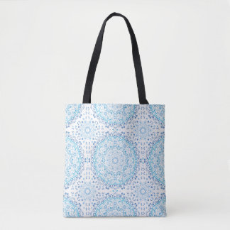Sac fourre-tout bleu Mandala