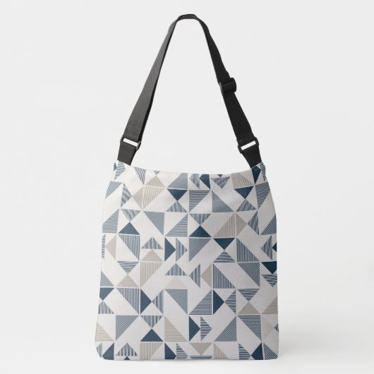 Sac fourre-tout bleu triangle (Devant)