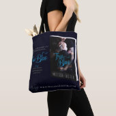 Sac fourre-tout bleu Tru (De près)
