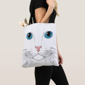 Sac fourre-tout Blue Eyed Cat (De près)