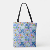 Sac fourre-tout Blue Hydrangeas et Hummingbirds (Dos)