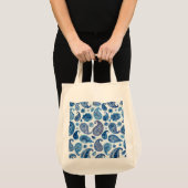 Sac fourre-tout Blue Paisley pour femmes (Devant (produit))
