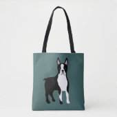Sac fourre-tout Boston Terrier intégral (Devant)