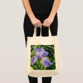 Sac fourre-tout botanique d'Iris pourpre (Devant (produit))