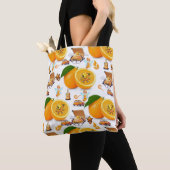 Sac fourre-tout, bougies de fée de fruits oranges (De près)