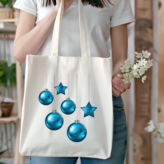 Sac fourre-tout boules et étoiles pour décorations