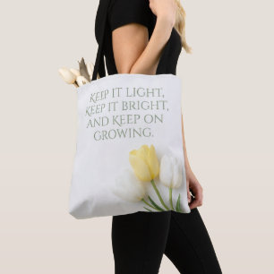 Sac fourre-tout bouquet de tulipes inspirant