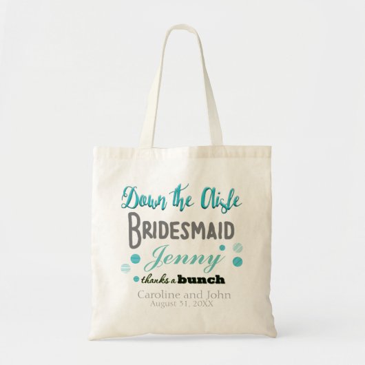 Sac fourre-tout branché Bridesmaid (Devant)