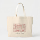 Sac fourre-tout brodé à la main (Devant)